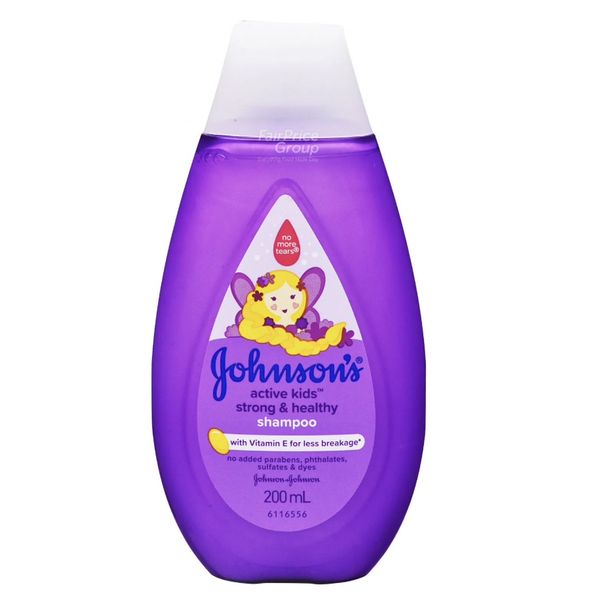 Johnson's Active Kids Smooth and Smooth/Clean and Fresh/Strong and Healthy/Shiny Drops Shampoo/Conditioner 200ml – view 3