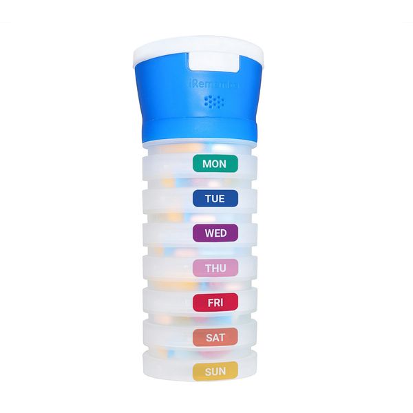 [mtech] iRemember Talking Pill Cap Organizer with 7 Compartments [LOCAL SG DELIVERY]
