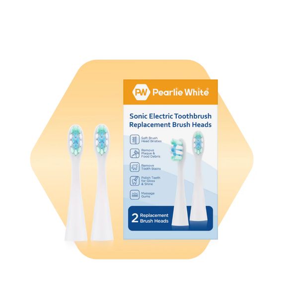 [mobileaid] Pearlie White Sonic Electric Toothbrush Replacement Brush Heads 2s [LOCAL SG DELIVERY]