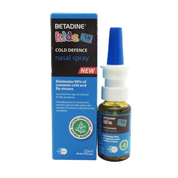 [mobileaid] Betadine Cold Defence Kids Nasal Spray 20ml [LOCAL SG DELIVERY]