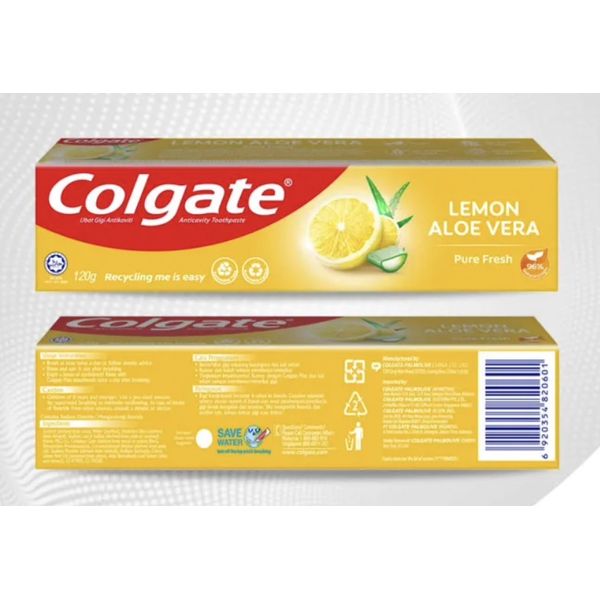 Colgate Pure Fresh Lemon 2 x 120gm