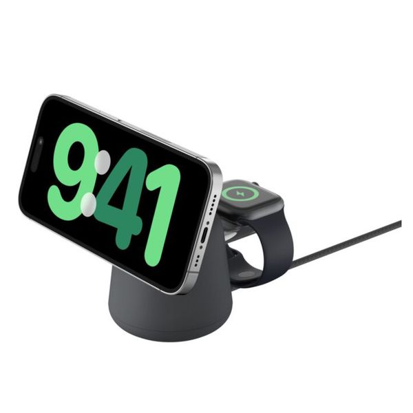 [mtech] Belkin 2-in-1 Wireless Charging Dock with Qi2 15W[LOCAL SG DELIVERY]
