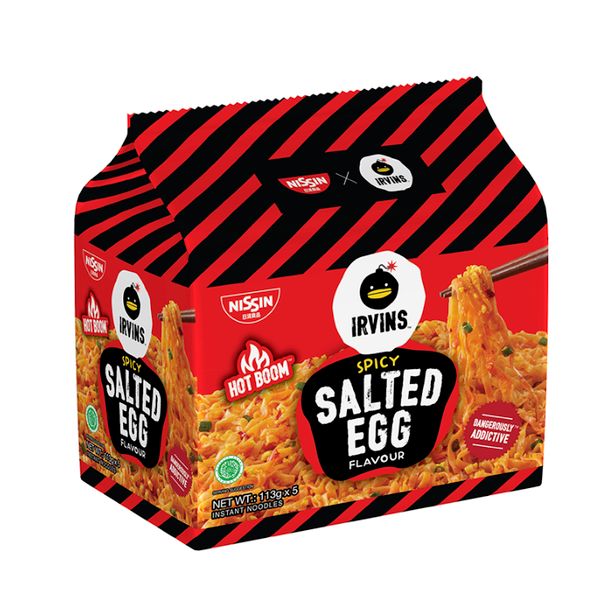 [mfoods] Irvins Salted Egg/Spicy Salted Egg/Mala Salted Egg Noodles 113g x 5 [LOCAL SG DELIVERY]