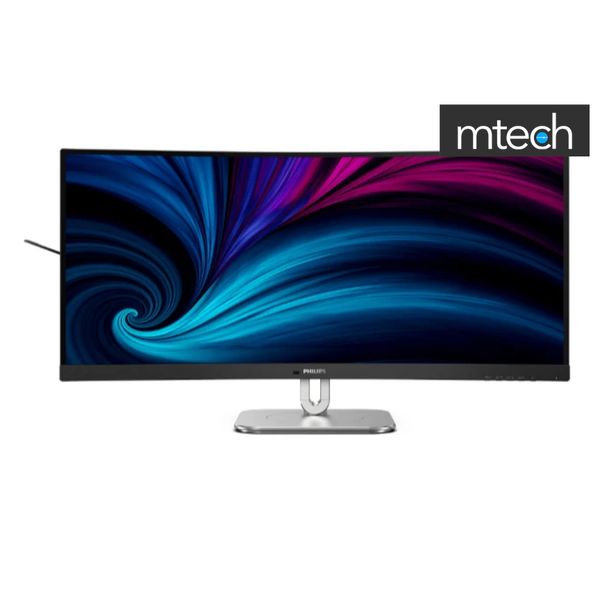 PHILIPS MONITOR 34" 34B1U5600CH CURVED LED (21:9 WQHD USB-C DOCKING HDMI 2.0 DP 1.2 USB-C (DP Alt, 90W) HAS VESA KVM SPK…