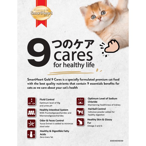 [mPets] SmartHeart Gold Dry Cat Food - Available in 1.2kg and 6kg bag* [LOCAL SG DELIVERY]