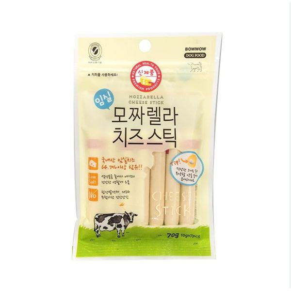 [mPets] Bow Wow Mozeralla Cheese Stick 70g (Dogs Treats) [LOCAL SG DELIVERY]