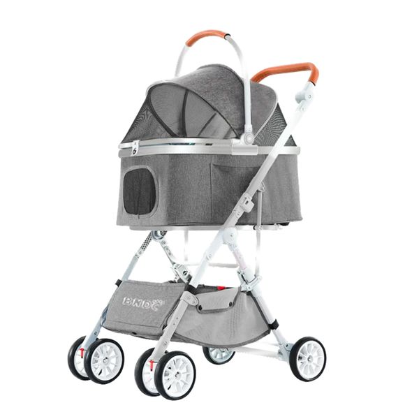 [mPets] BNDC Pet Stroller 103 Mint Green/Pink/Grey [LOCAL SG DELIVERY]