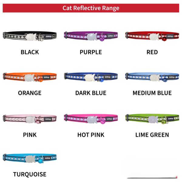 [mPets] RedDingo Cat Collar - Cat Reflective Range (One Size) [LOCAL SG DELIVERY]
