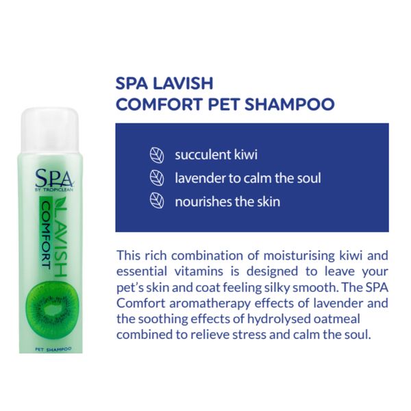 [mPets] TropiClean SPA Lavish Fresh/Lavish/Pure/Comfort Pet Shampoo 16 fl.oz/1 Gallon [LOCAL SG DELIVERY]