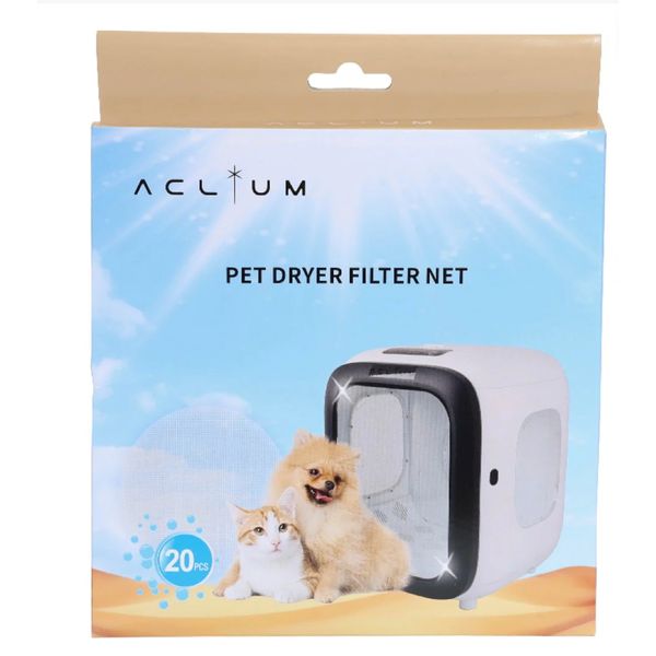 [mPets] Aclium Pets Filter Net (20 pieces)/Cotton Pad (6 pieces) for A-10 Pet Air Dryer [LOCAL SG DELIVERY]