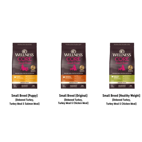 [mPets] Wellness Grain Free Dry Dog Food - Core Series - Varying Sizes & Puppy, SB, LB Available [LOCAL SG DELIVERY]