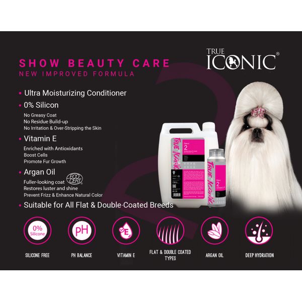 [mPets] True Iconic Bath & Care Series Shampoo & Conditioner for Dogs (400ml/1 Gallon Bottle) [LOCAL SG DELIVERY]