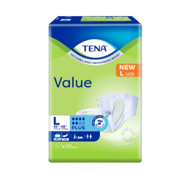 [mobileaid] TENA Value Large Diaper 10's x 8 packs [LOCAL SG DELIVERY]