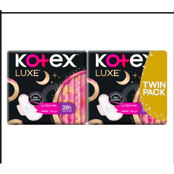 Kotex Luxe Ultra Thin Wing - 23cm x 16's/28cm x 14's/32cm x 12's Twin Pack – view 2