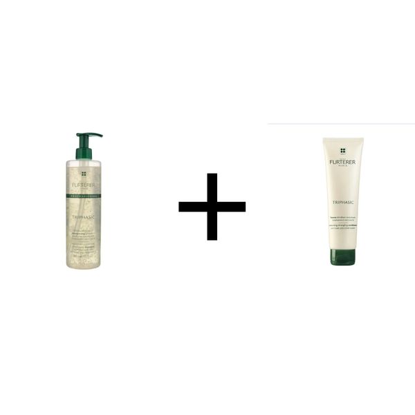 [Dermaceutica] Rene Furterer Triphasic Conditioner 150ml + Anti-Hair Loss Triphasic Shampoo 600ml [LOCAL SG DELIVERY]
