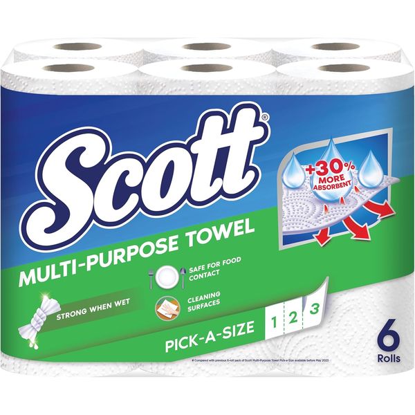 [mobileaid] Scott Kitchen Towel Pick A Size - 3 Ply (6 Rolls) [LOCAL SG DELIVERY]