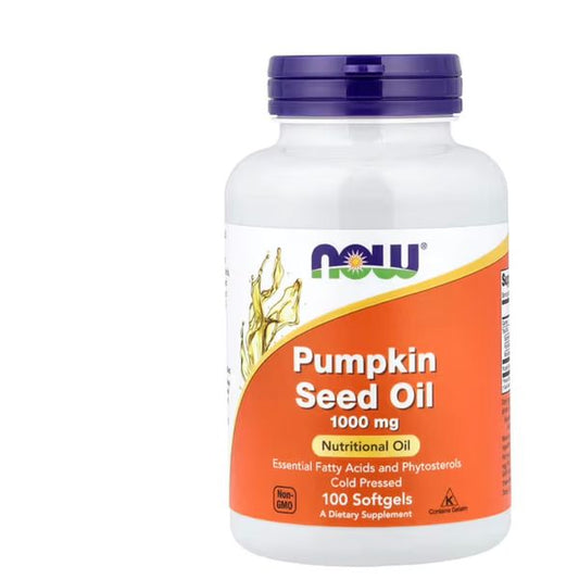 [mfoods] NOW Foods, Pumpkin Seed Oil, Cold-Pressed EFAs, Prostate Health, 100 softgels  [LOCAL SG DELIVERY]