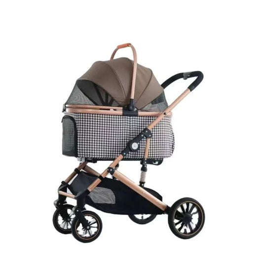[mPets] BNDC Pet Stroller 303L (Coffee) [LOCAL SG DELIVERY]