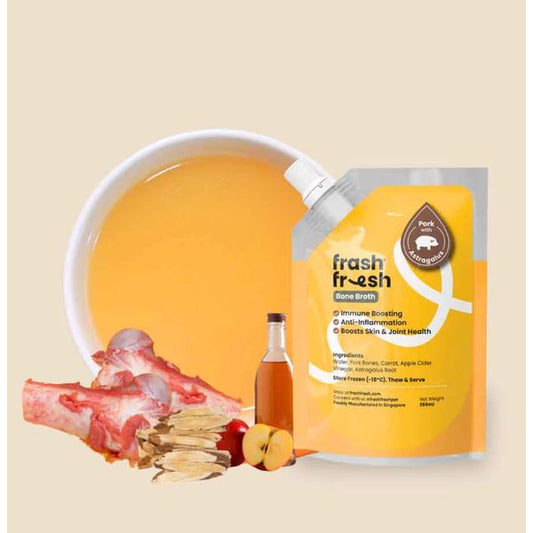 [mPets] frashfresh Beef with Cordyceps Flower/Fish with Goji Berries/Pork with Astragalus Broth for Dogs and Cats 260ml [LOCAL SG DELIVERY]