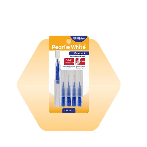 [mobileaid] Pearlie White Compact Interdental Brushes - Pack of 5s [LOCAL SG DELIVERY]
