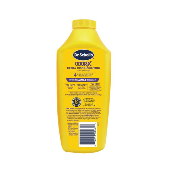 Dr. Scholls Odor-X Ultra Odor-Fighting Foot Powder 6.25oz – view 2