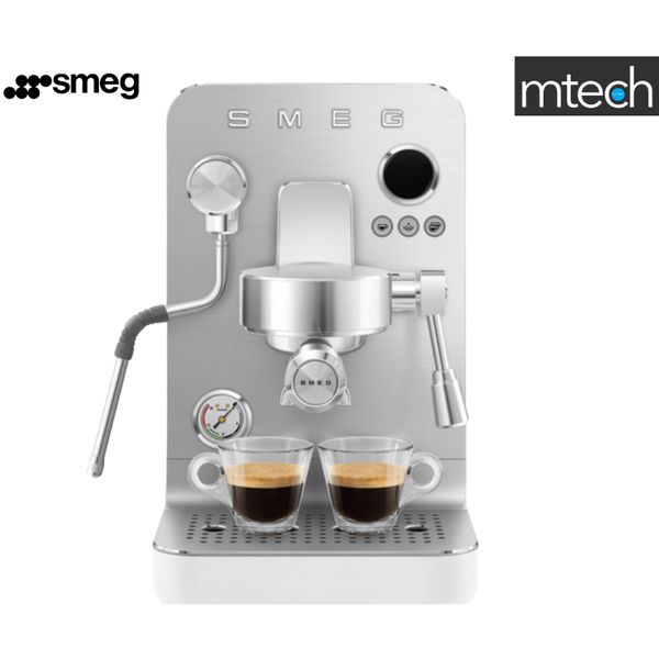 [mtech] Smeg Semi-professional Espresso Coffee Machine EMC02BLMUK in Matte Black/White  [LOCAL WARRANTY] - Matte Black