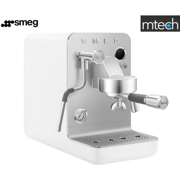 [mtech] Smeg Semi-professional Espresso Coffee Machine EMC02BLMUK in Matte Black/White  [LOCAL WARRANTY] - Matte Black