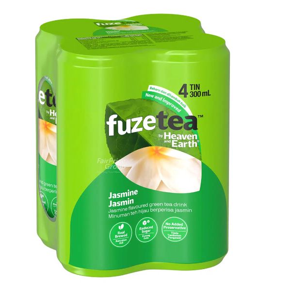 [mfoods] Bundle of 2 cartons Fuze Tea Can Drink (Jasmine Green Tea 300ml) 6 x 4 cans [LOCAL SG DELIVERY]