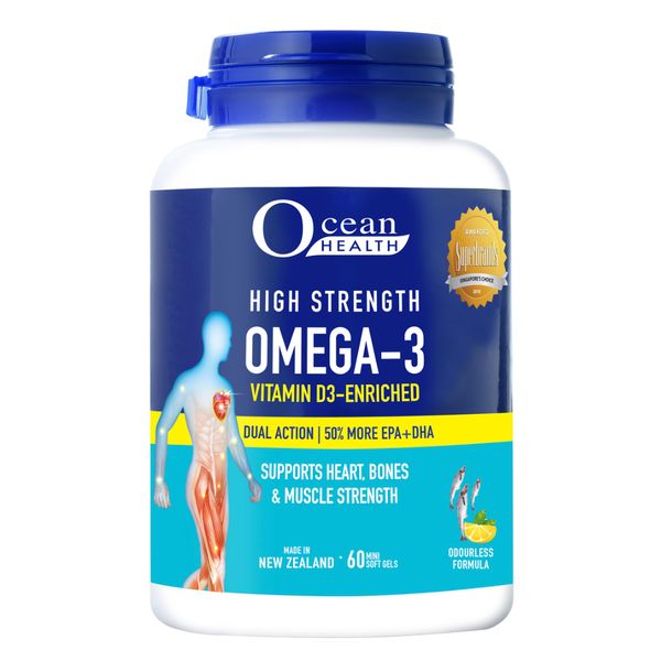 [mobileaid] Ocean Health High Strength Omega-3 Vitamin D3-Enriched (60s) [LOCAL SG DELIVERY]
