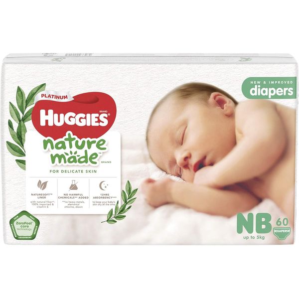 [mkids] Huggies Platinum Naturemade Tape (NB/S/M/L/XL) [LOCAL SG DELIVERY]