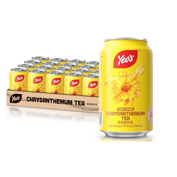 [mfoods] Bundle of 2 cartons Yeo's Canned Drinks - Chrysanthemum Tea (Less Sweet) 300ml x 24 cans [LOCAL SG DELIVERY]