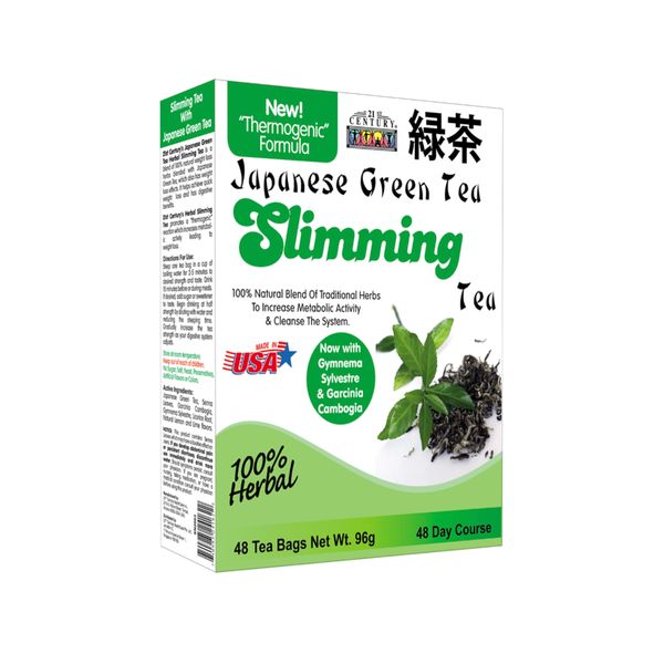 [mobileaid] 21st Century Herbal Slimming Tea - Japanese Green tea (GC&GS) 48 Tea bags [LOCAL SG DELIVERY]
