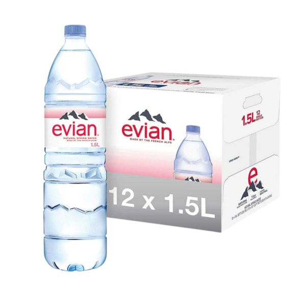 [mfoods] Bundle of 2 cartons Pokka Evian Bottled water 1.5L x 12 bottles [LOCAL SG DELIVERY]