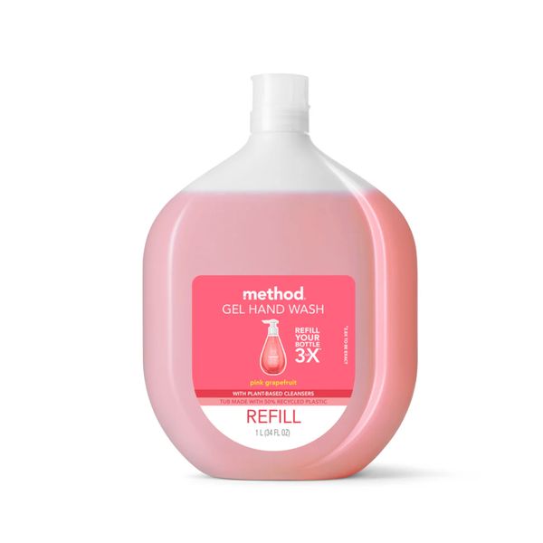 Method gel hand wash refill 1L - waterfall/pink grapefruit – view 2
