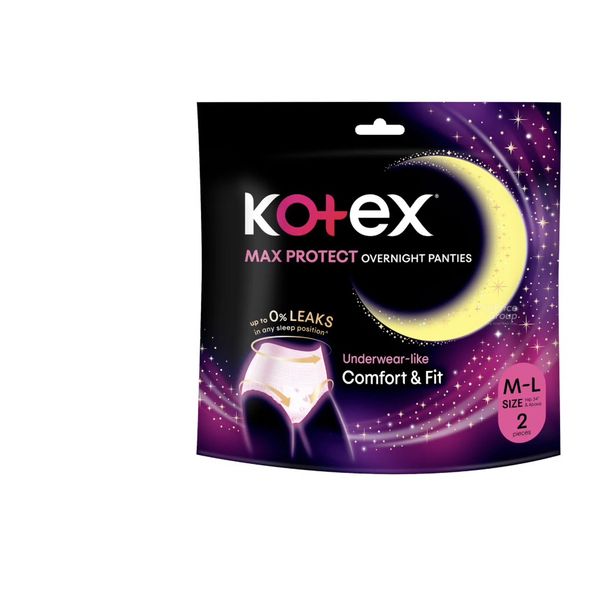 [mobileaid] Kotex Overnight Pants Normal/Herbal/Cool S/M/L 2's per pack [LOCAL SG DELIVERY]