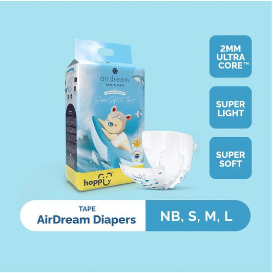 [mkids] hoppi AirDream Baby Diaper Tape Small/Medium/Large [LOCAL SG DELIVERY]