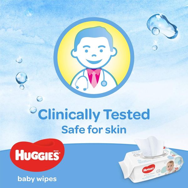 Huggies Pure Clean Baby Wipes 3x64's – view 6