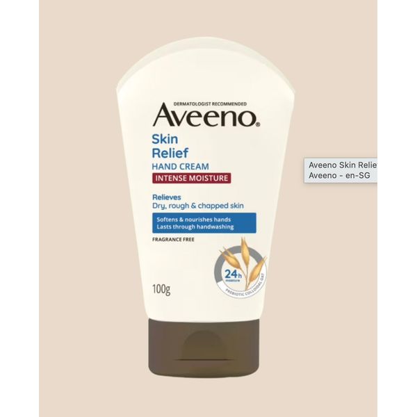 [Dermaceutica] Aveeno Skin Relief Hand Cream Intense Moisture 100gm [LOCAL SG DELIVERY]