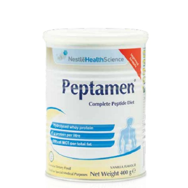 [mobileaid] Nestle Peptamen Complete Peptide Diet Nutrition Powder Vanilla Flavour, 400g [LOCAL SG DELIVERY]