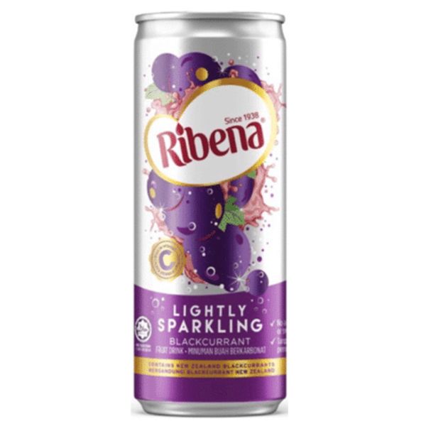 [mfoods] Ribena Sparkling Can 320ml x 24 cans [LOCAL SG DELIVERY]