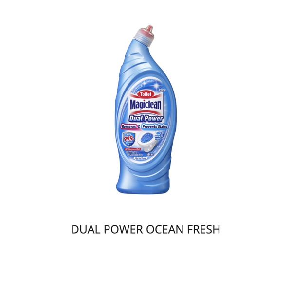 [mWash] Magiclean Dual Powder Toilet Cleaner 650ml Ocean Fresh/Forest Fresh [LOCAL SG DELIVERY]