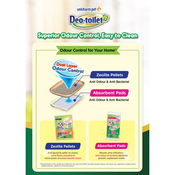 [mPets] Unicharm Pet Deo-Toilet Cat Litter Dome/Half System [LOCAL SG DELIVERY]