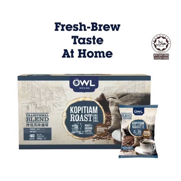 Owl Traditional Blend Coffee Bags 40's per box – view 2