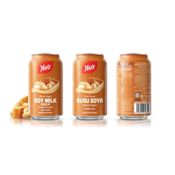 [mfoods] Bundle of 2 cartons Yeo's Canned Drinks - Brown Sugar Soy Milk 300ml x 24 cans [LOCAL SG DELIVERY]
