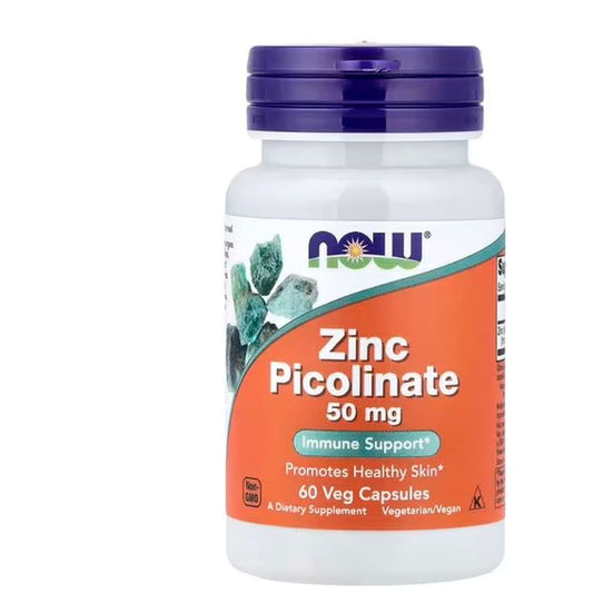 [mfoods] Now Foods, Zinc Picolinate, Support immune, skeletal, neurological & endocrine system 50 mg, 60 -120 VegCaps/ Servings  [LOCAL SG DELIVERY]