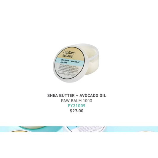 [mPets] FuzzYard Shea Butter + Avocado Oil Palm Balm 100g for Pets [LOCAL SG DELIVERY]