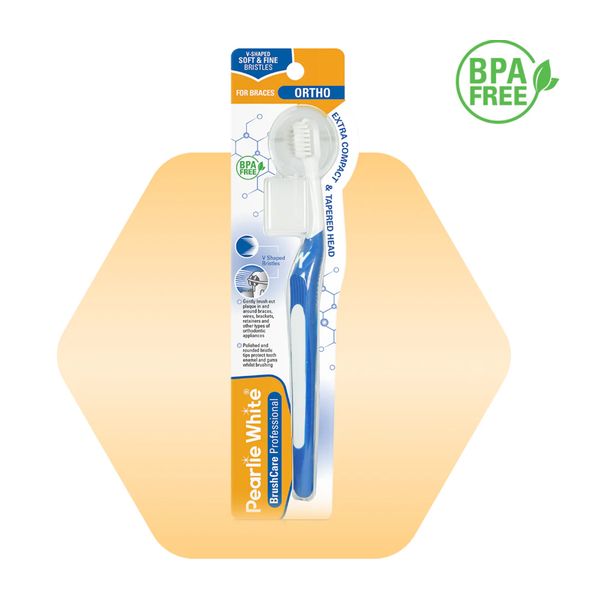 [mobileaid] Pearlie White BrushCare Normal/Professional Ortho Soft Toothbrush [LOCAL SG DELIVERY]