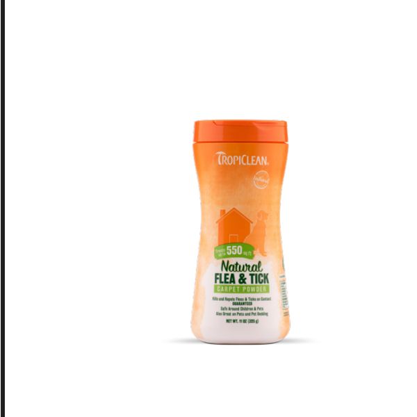 [mPets] TropiClean Natural Flea & Tick Carpet & Pet Powder 11oz [LOCAL SG DELIVERY]