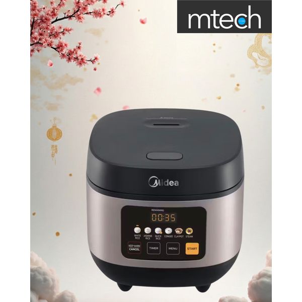 [mtech] Midea 1.8L Rice Cooker MRD180B1ADRH [LOCAL WARRANTY]