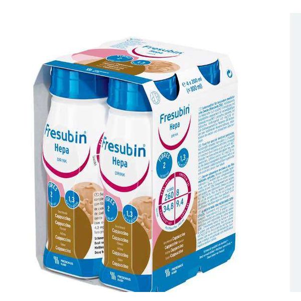 [mobileaid] Fresubin Hepa Cappuccino 200ml/bottle pack of 4 bottles Milk x 2 Packs [LOCAL SG DELIVERY]
